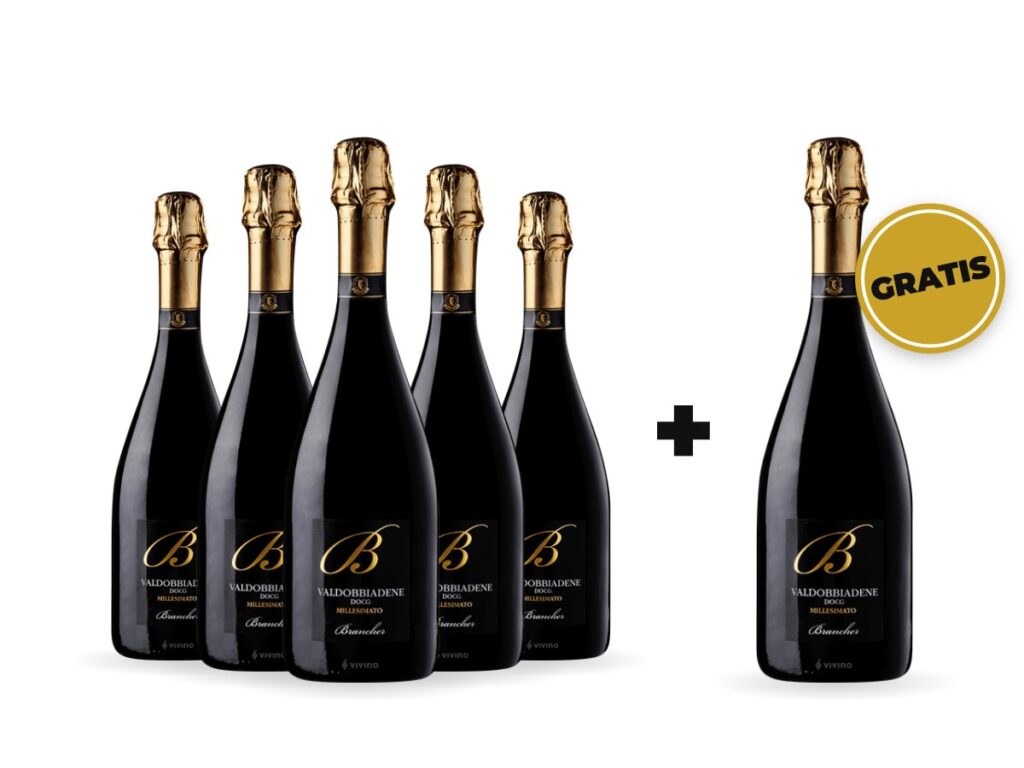 5+1 Prosecco Brancher Valdobbiadene Superiore Millesimato DOCG Dry 750 ml
