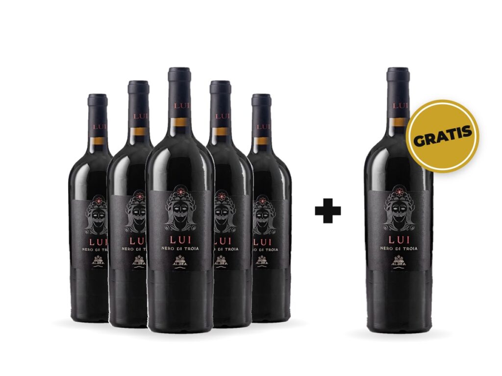 5+1 Vin roșu Albea Lui Nero di Troia IGP 750 ml