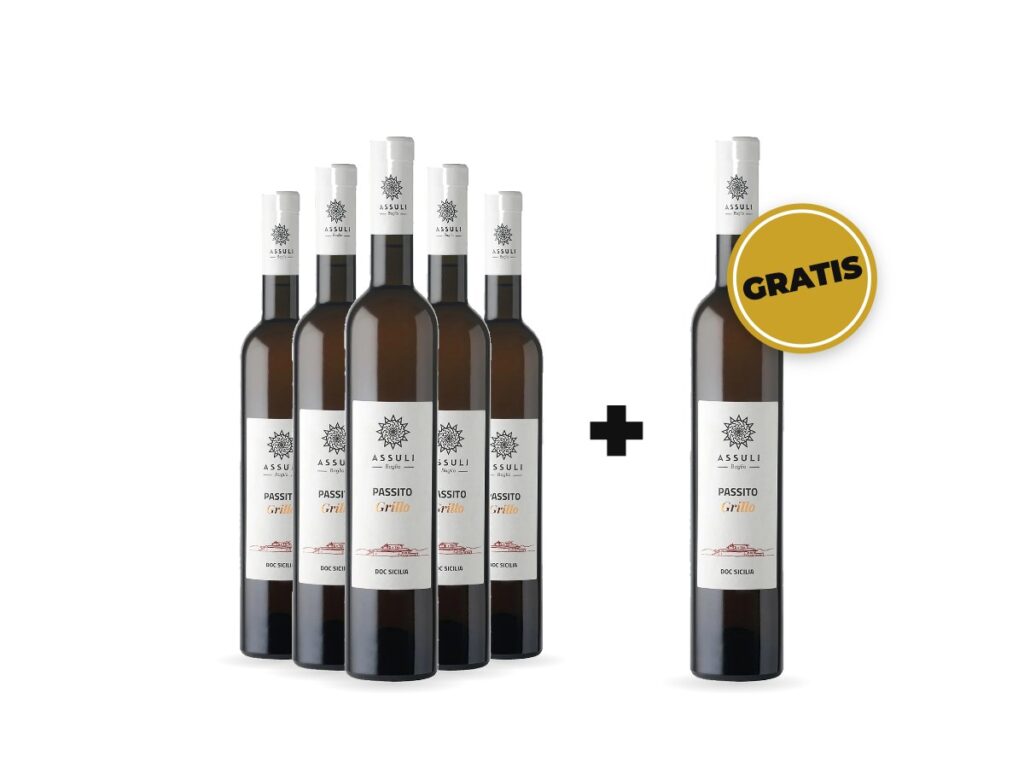 5+1 Vin dulce Assuli Passito Grillo Sicilia 500 ml