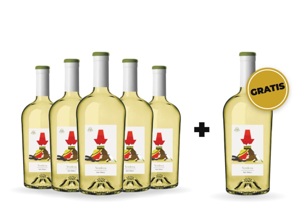 5+1 Vin alb Albea Due Trulli Verdeca IGP Puglia 750 ml