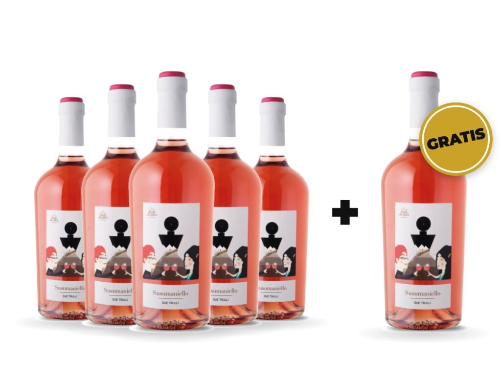 5+1 Vin rosé Albea Due Trulli Susumaniello IGP Puglia 750 ml