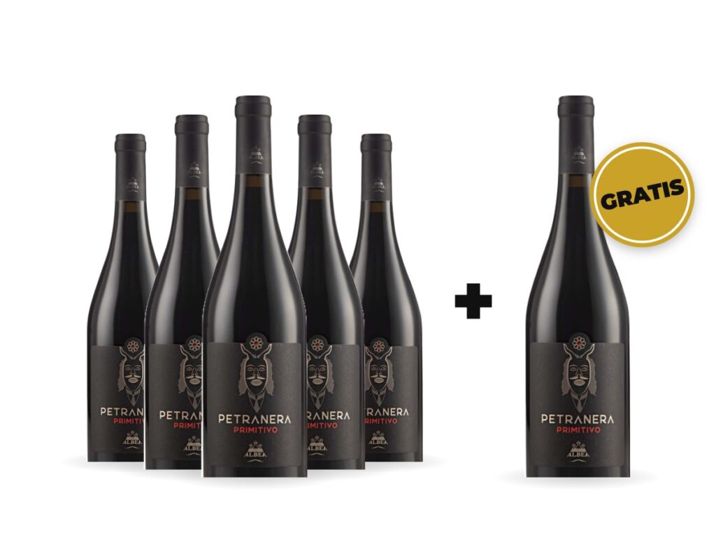 5+1 Vin roșu Albea Petranera Primitivo IGP Puglia 750 ml