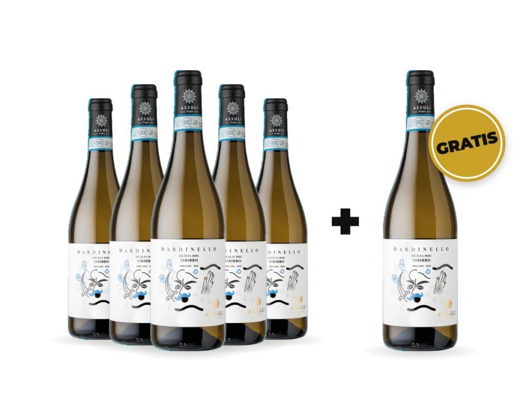 5+1 Vin alb Assuli Dardinello Zibibbo DOC Sicilia 750 ml