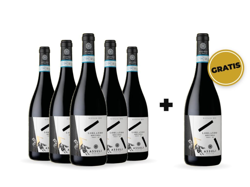 5+1 Vin roșu Assuli L'Orlando Nero d'Avola DOC Sicilia 750 ml