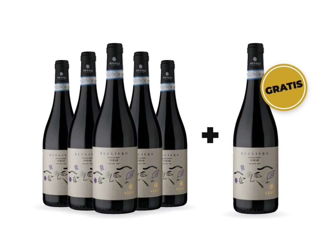 5+1 Vin roșu Assuli Ruggiero Syrah DOC Sicilia 750 ml