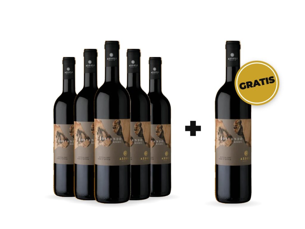 5+1 Vin roșu Assuli L'Orlando Nero d'Avola Riserva DOC 750 ml