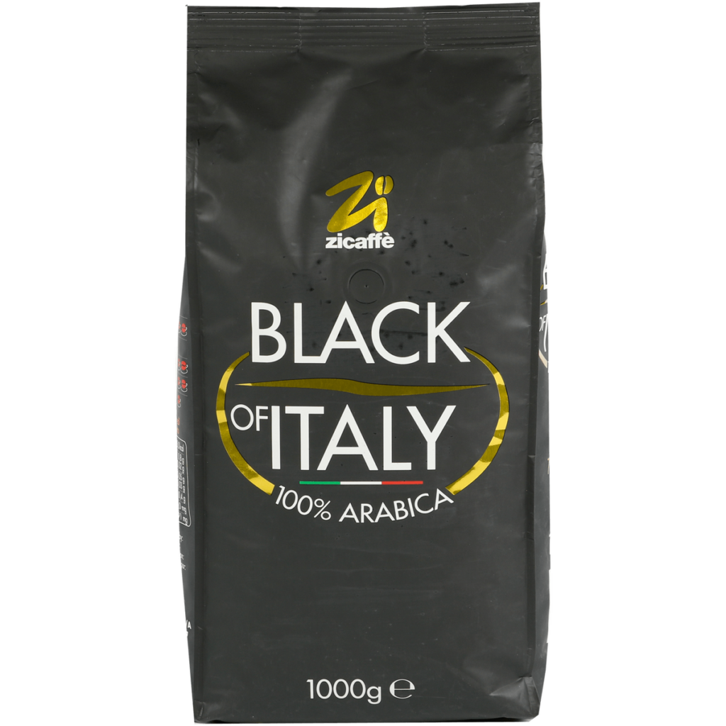 Cafea Zicaffè Black of Italy 100% Arabica Italian Roast – 1 kg