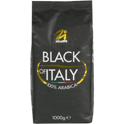 Cafea Zicaffè Black of Italy 100% Arabica Italian Roast – 250 g