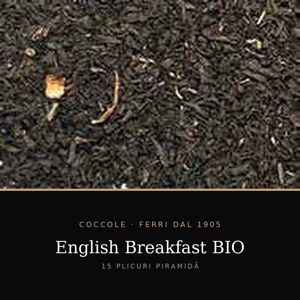 Ceai Coccole – English Breakfast BIO 15 plicuri