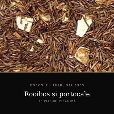 Ceai Coccole – Rooibos și portocale 15 plicuri
