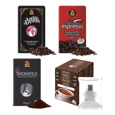 Pachet „Espresso Acasă” – cafea Zicaffè și ciocolată caldă
