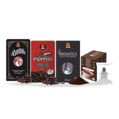 Pachet „Espresso Acasă” – cafea Zicaffè și ciocolată caldă